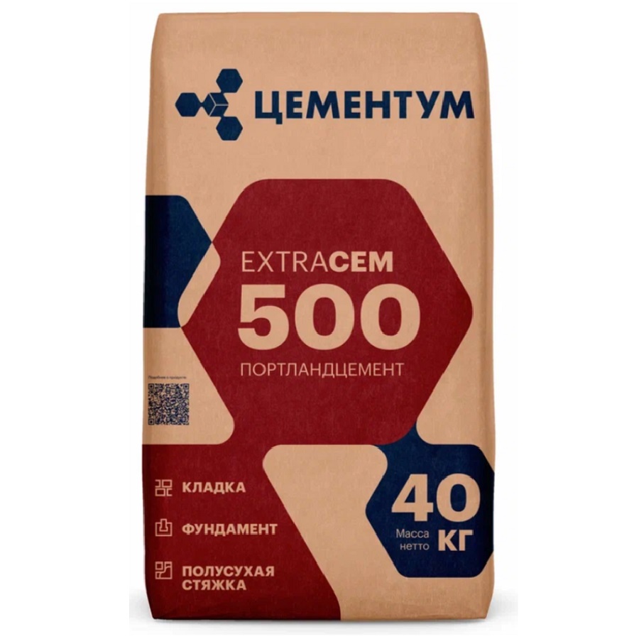 Цемент М-500 Д20 Цементум 40 кг