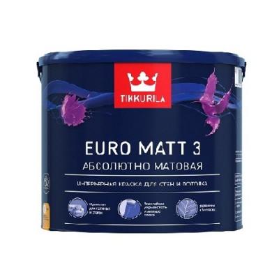 Tikkurila euro 7 матовая. Tikkurila Euro Matt 3 9 л. Краска Tikkurila Euro Matt 3. Краска "Tikkurila" ВД интерьерная Euro Matt 3 a гл/мат 0,9л. Euro Matt 3 краска матовая 0,9 л.