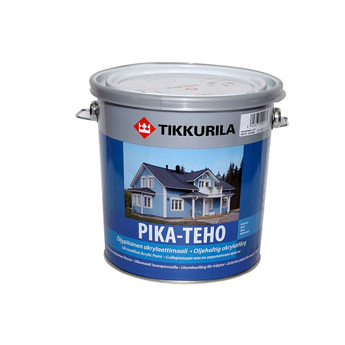 Краска акрилатная PIKA-TEHO С для домов 0,9л