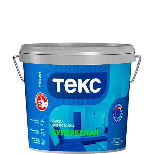 Краска водно-дисперсионная ТЕКС профи для потолка 0,9л A