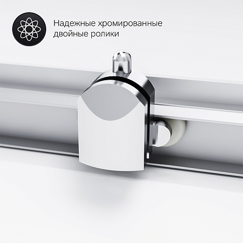 Душевое ограждение AM PM Gem 90х90, квадрат, стекло позрачное, профиль матовое серебро, без поддона