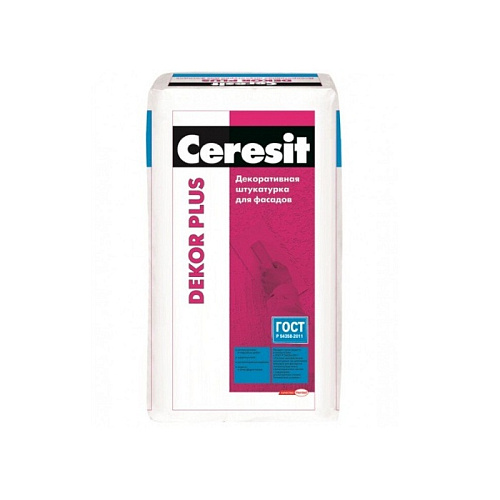 Штукатурка цементная декоративная Ceresit Dekor Plus 3,0 мм 25 кг