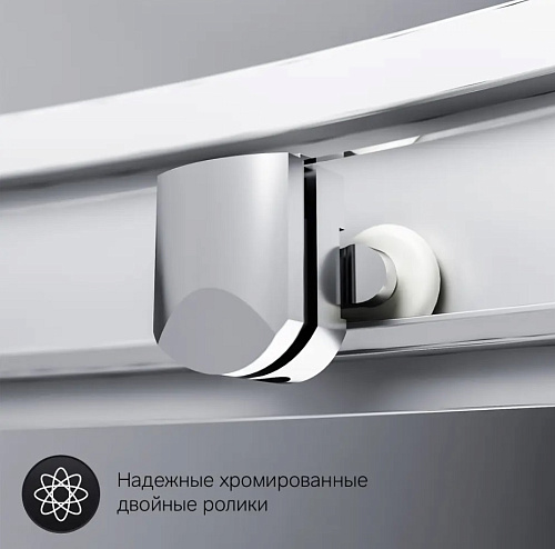Душевое ограждение AM PM Gem 90х90, 1/4 круга,стекло позрачное, профиль матовое серебро, без поддона Душевое ограждение AM PM Gem 90х90, 1/4 круга,стекло позрачное, профиль матовое серебро, без поддона