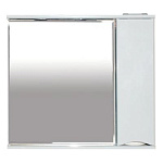 Зеркало-шкаф Элвис-85 прав.(свет) белая эмаль