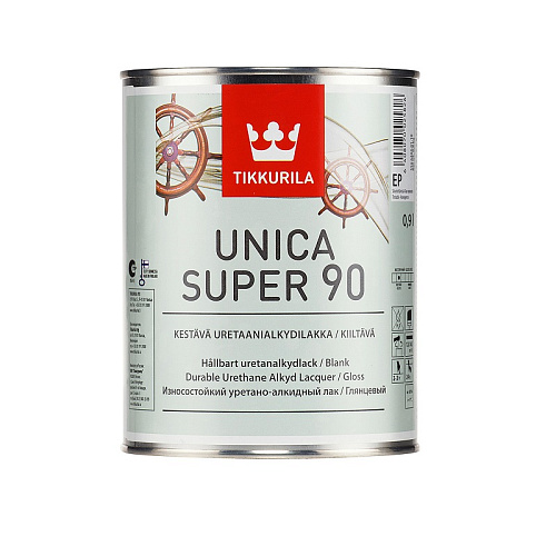 Лак UNICA SUPER 90EP высокоглянцевый 2,7л.