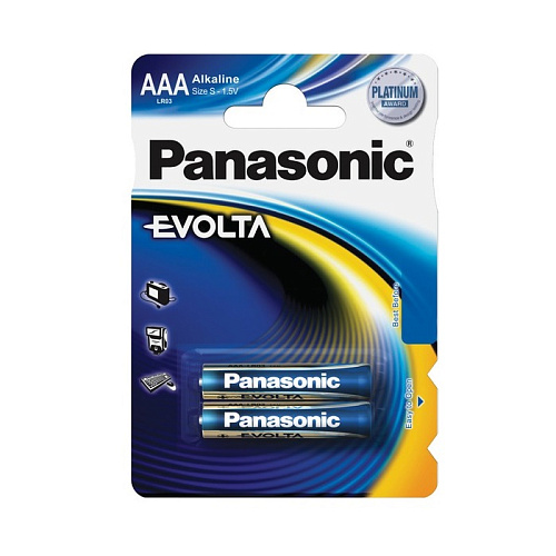 Батарейка щелочная Panasonic LR03 1,5В бл/2 evolta