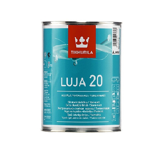 Краска водно-дисперсионная LUJA 20 C полуматовая 2,7л.