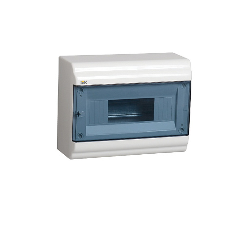 Щит распределительный IEK KREPTA встраиваемый ЩРВ-П-8 IP41 пластиковый белый прозрачная дверь