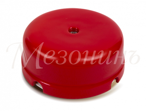Коробка распределительная фарфоровая D80мм, h43мм, IP20, цвет - красный, ТМ "МЕЗОНИНЪ" GE70236-06