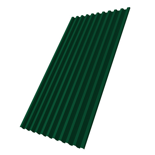 Профнастил С21-1000/1051  0,45мм ПЭ RAL6005 3,0м